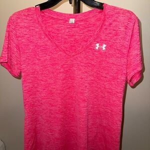 Under Armour Pink Fitted Short Sleeve T-Shirt